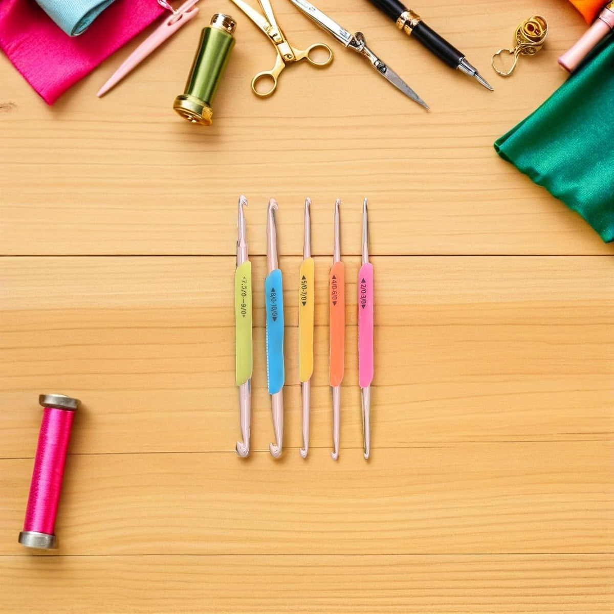 10pcs Double Headed Crochet Hooks Set for Yarn and Scarves
