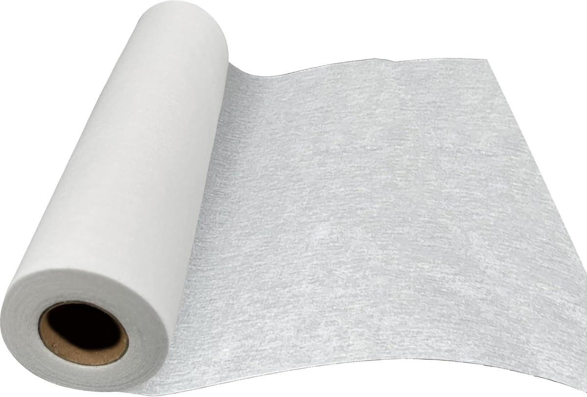 12in x 33Yd Medium Weight White Iron-On Non-Woven Fusible Interfacing