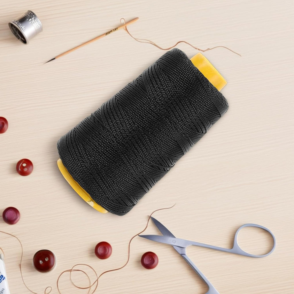 Black Nylon Repair Thread for Hand Sewing Shoes Sofas Bags and Books