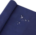 MAYJOYDIY 1 Yard Dark Blue Cotton Waxed Canvas Fabric, 59 Inch Antique