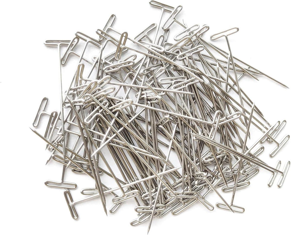 T-Pins, 100 Pack 2 Inch - For Knitting, Wigs, Sewing & Office Wall