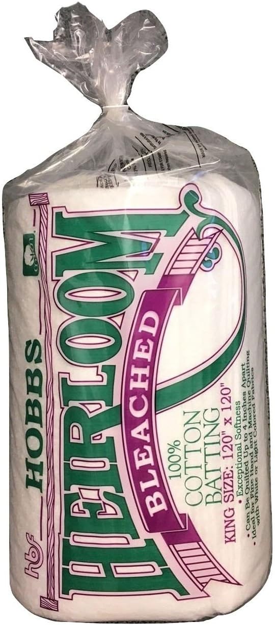 Hobbs BHL120 4 Count Batting Heirloom Premium Bleached Cotton Blend