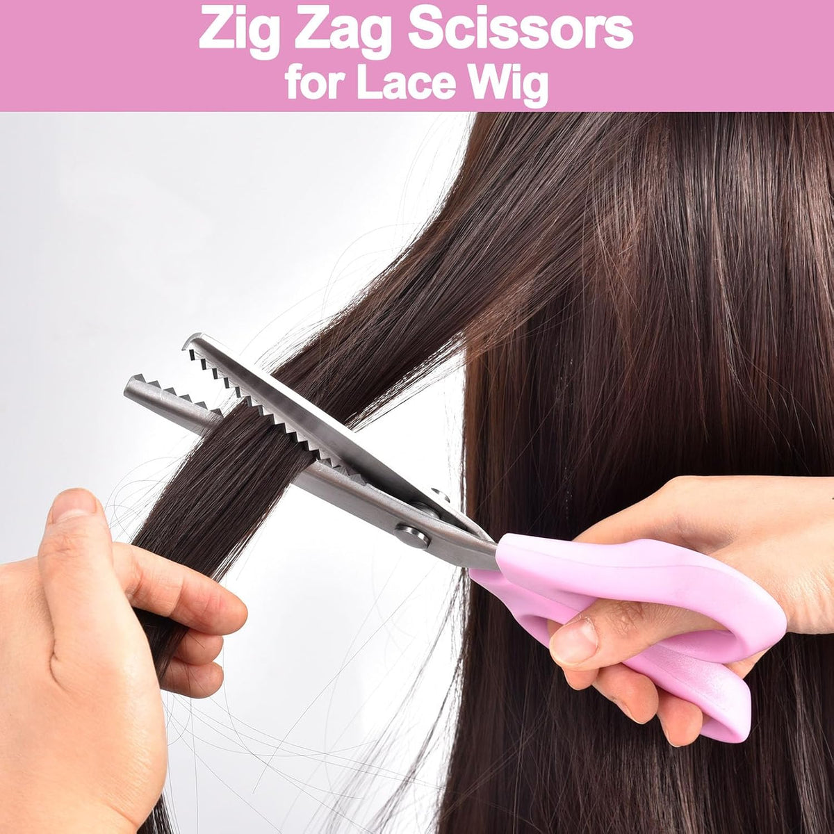 Zicolu Sewing Pinking Shears for Fabric Cutting, 9" Zig Zag Scissors