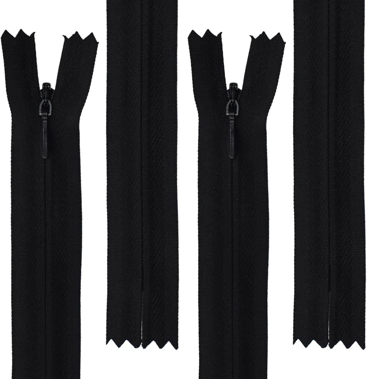 40pcs 21.5 Inch Nylon Invisible Zippers, Bulk Zippers Supplies for