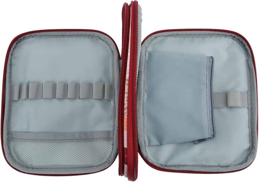 FLEXMAN Crochet Hook Case, Double Layer Handmade Knitting Tool Pouch