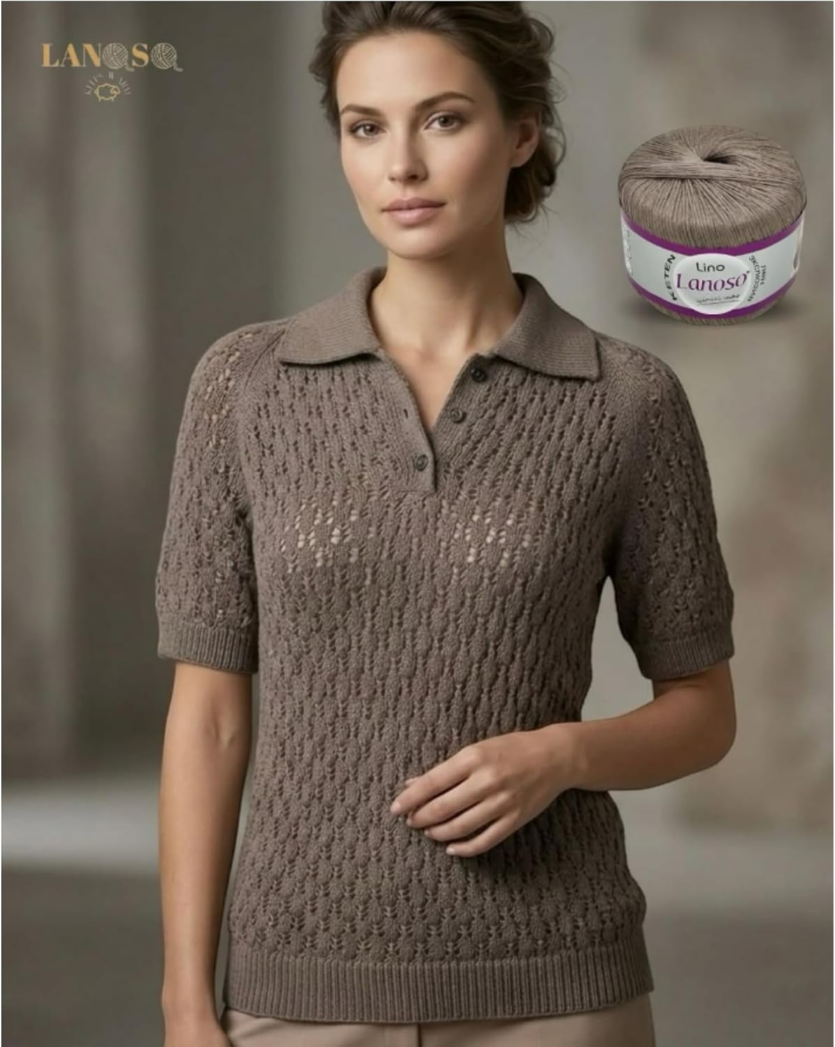 Lino Yarn - 50% Linen 50% Viscose Blend, 50g (1, 934)