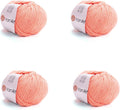 YarnArt Genius Soft Cotton Blend Yarn, 4 Pack (1.76 oz / 174 Yds)