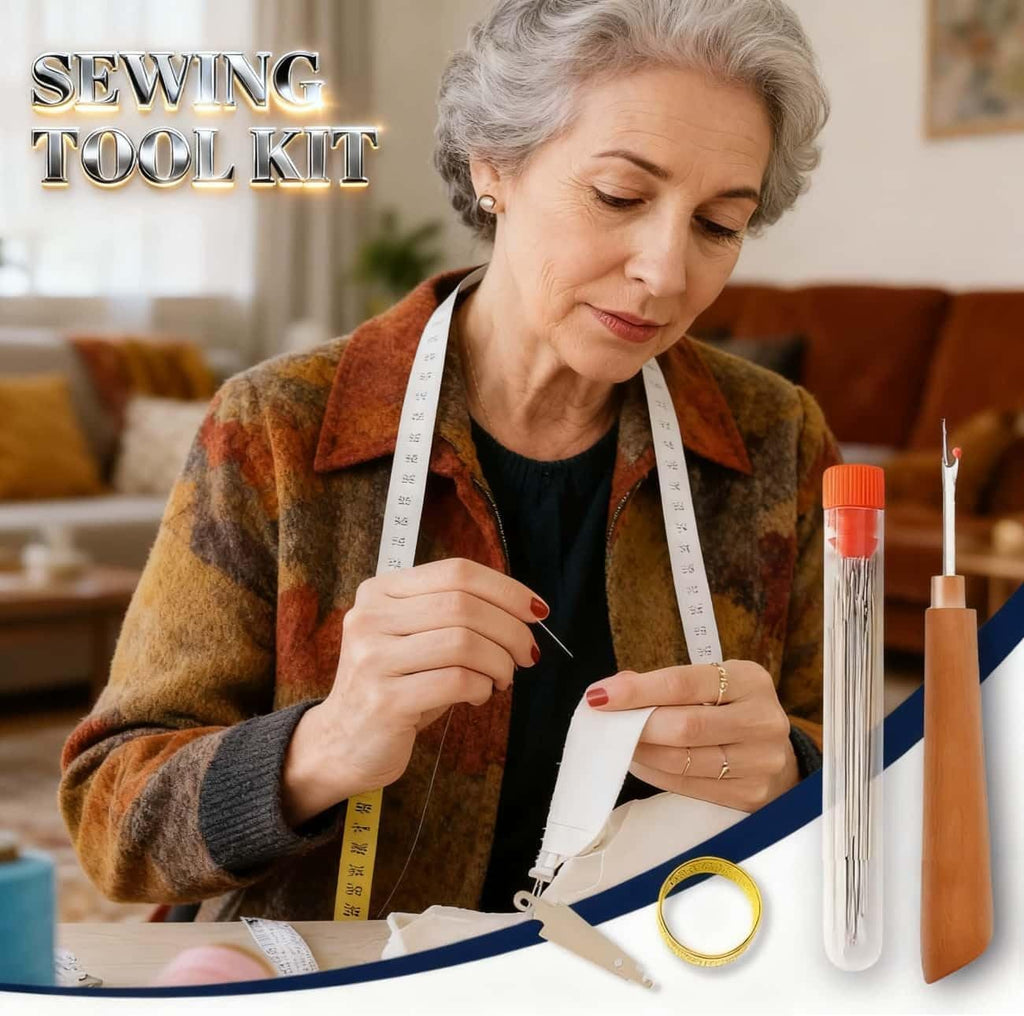 36Pcs Sewing Kit, Steel Sewing Needle Kit Christmas White Elephant