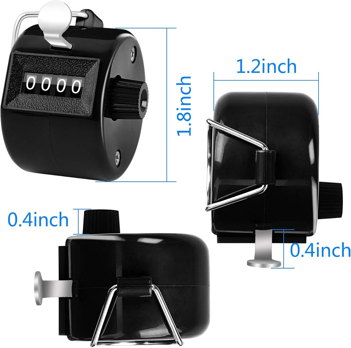 FEBSNOW Tally Counter Clicker 4 Digit Number for School Event