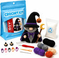 Hookcrafted Halloween Wizard Gnome Crochet Kit for Adults, Amigurumi