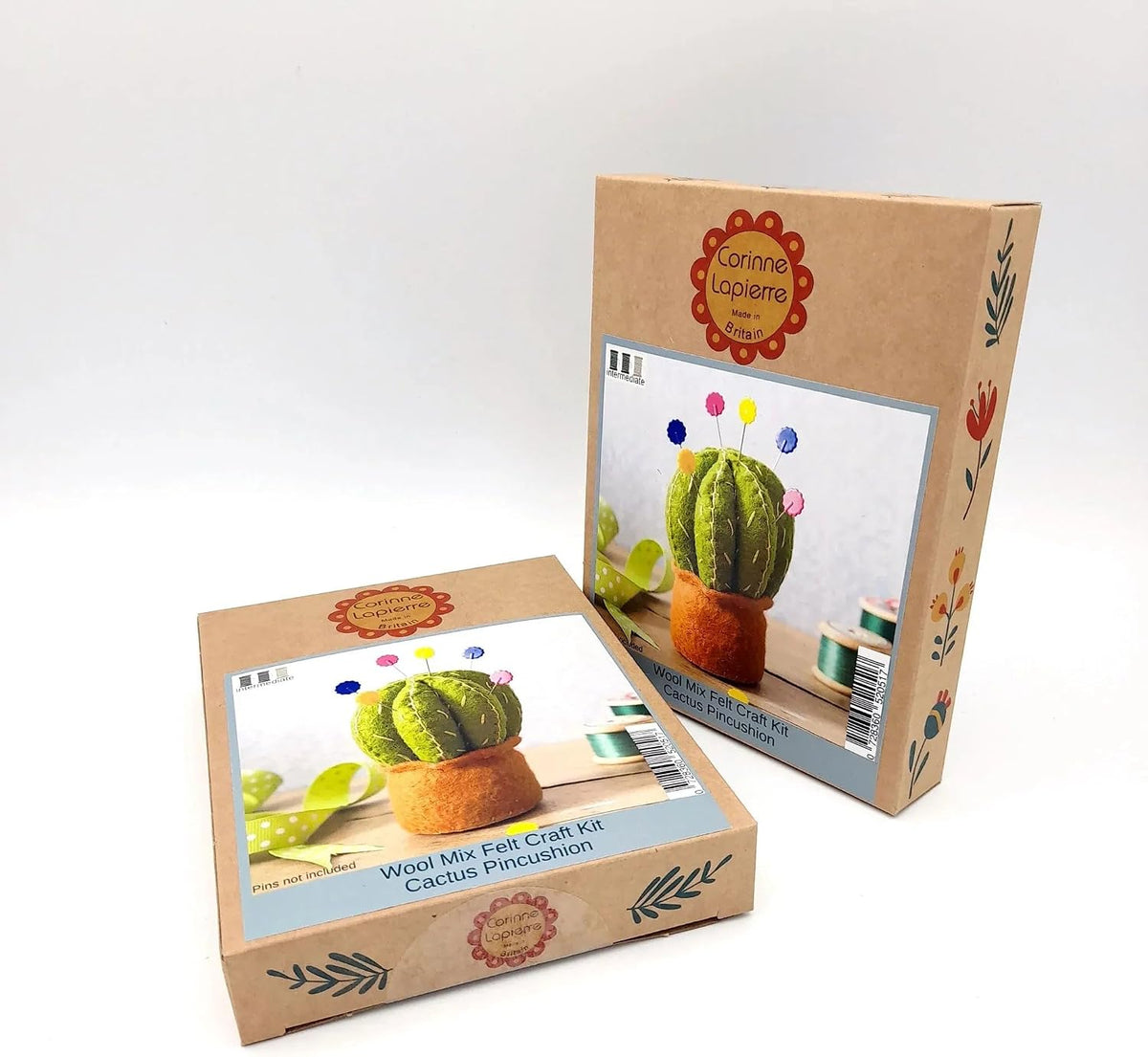 Wizardi Felt Sewing Kit for Adults - Cactus Pin Cushion