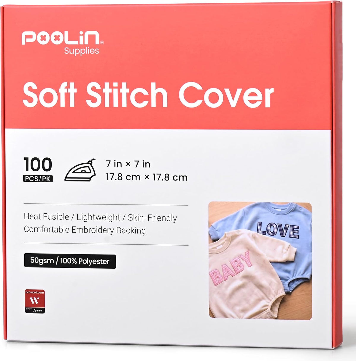 Poolin Embroidery Backing Bundle