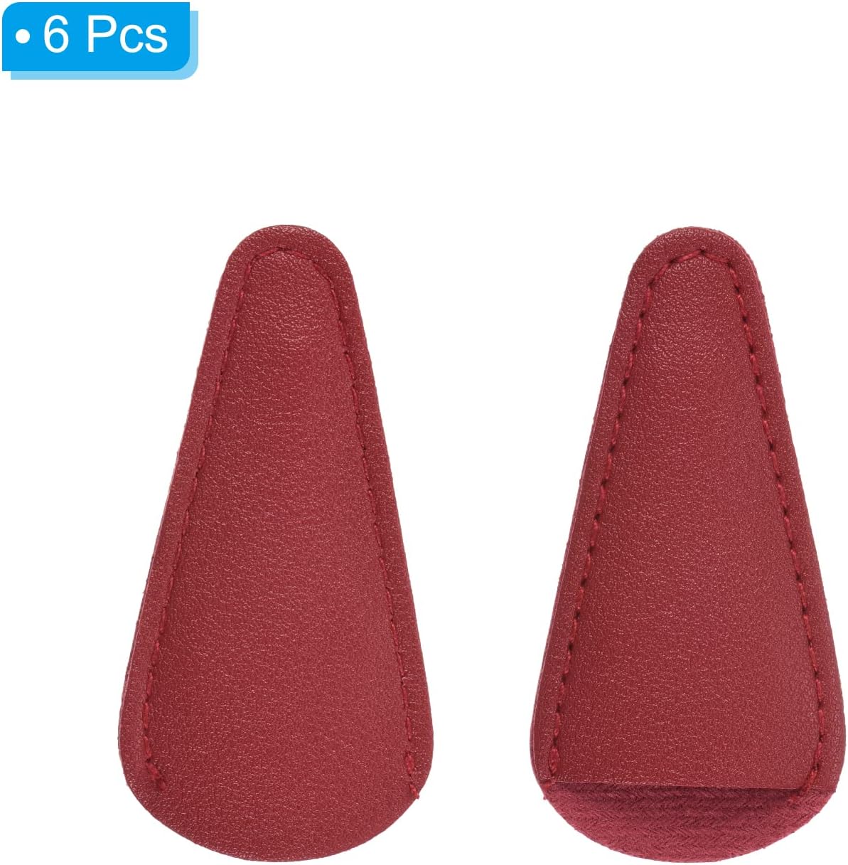 PATIKIL 2.9"x1.5" PU Leather Scissors Sheath 6 Pack Protector Dark Red