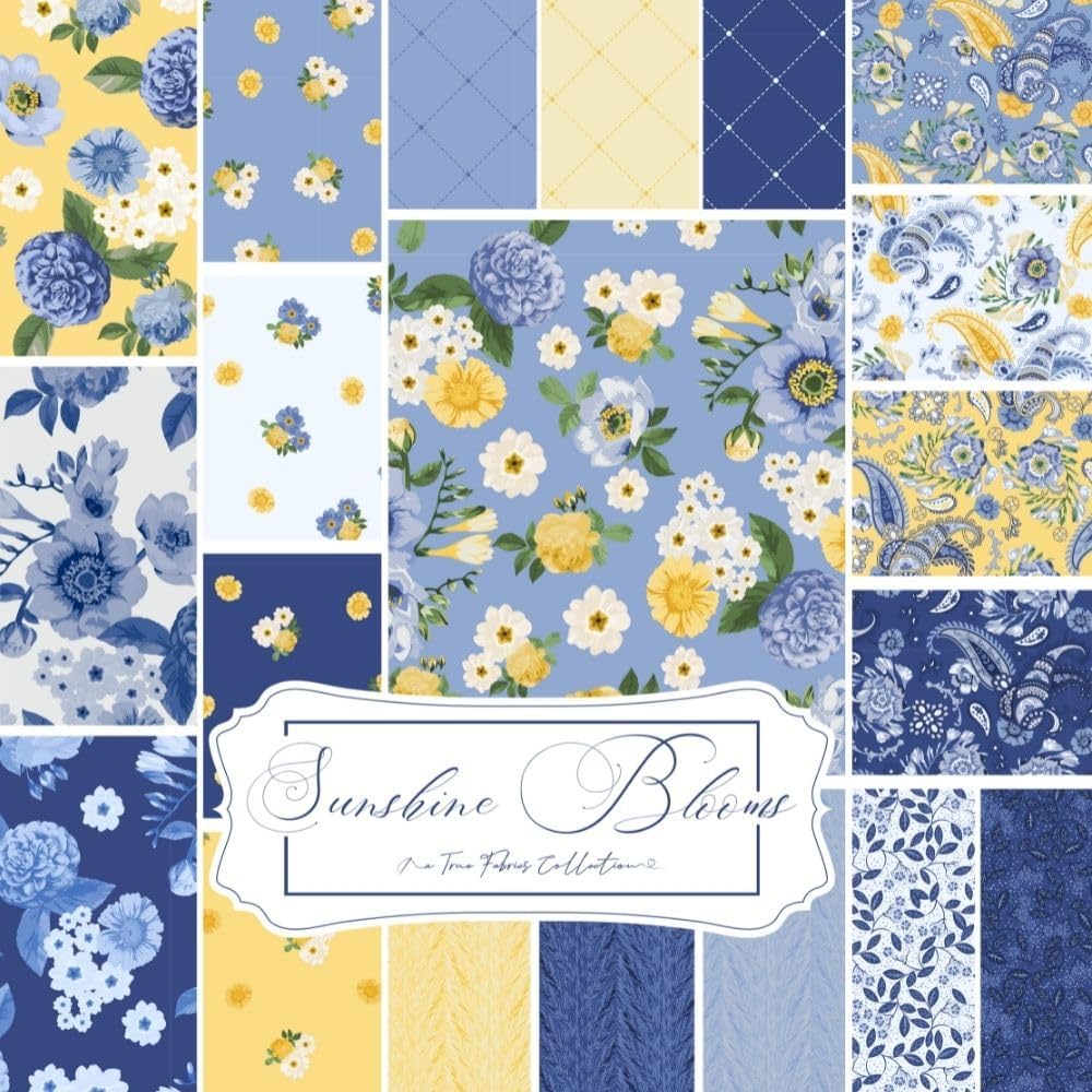 True Fabrics 2.5" Strips Jelly Roll (Sunshine Blooms)