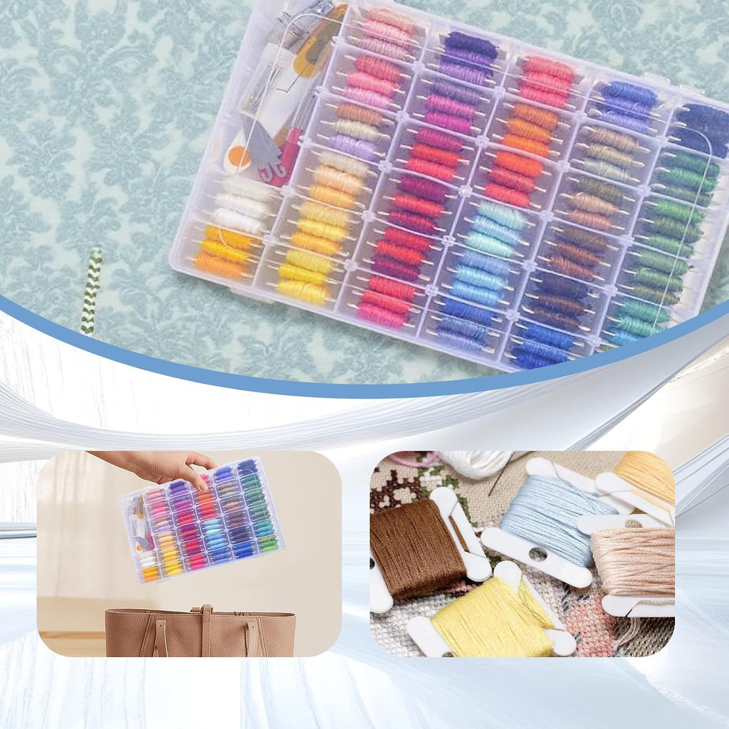 Embroidery Thread Organizer, 2 PCS Embroidery Floss Organizer