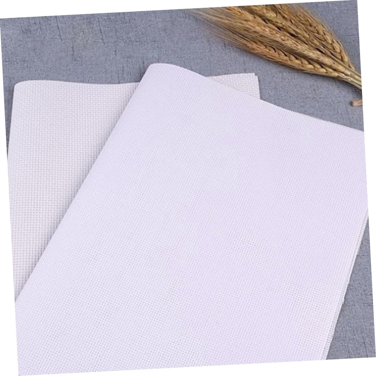 DIY Cross-Stitch Cloth for Women, Handmade Embroidery Fabric White