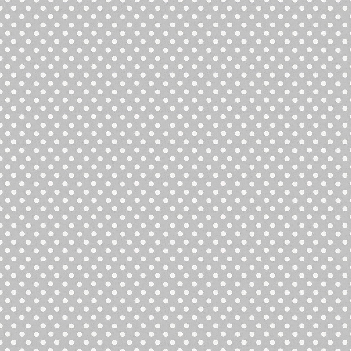 Wilmington Coffee Life 82676 911 Gray Dots Cotton Fabric