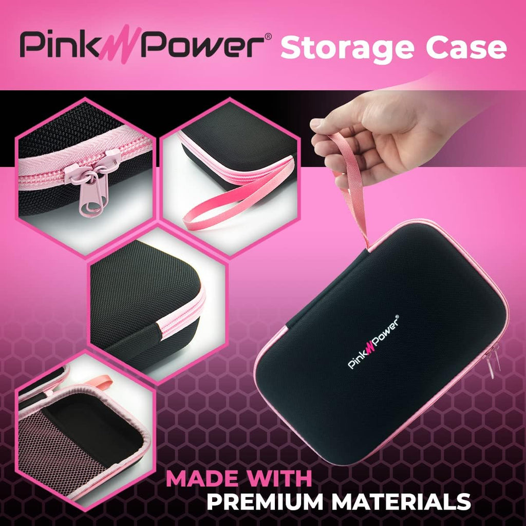 Pink Power Storage Case for Cordless Electric Scissor and Box Cutter