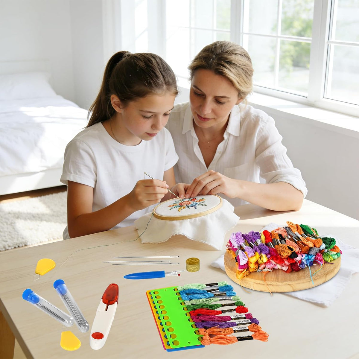 Embroidery Kit for Beginners,Embroidery Needle and Thread and Other