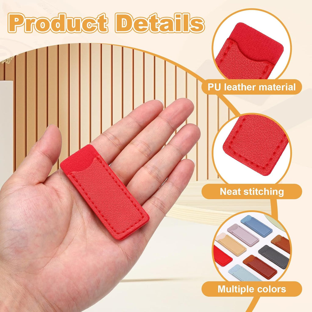 uxcell 4Pcs Scissors Sheath Leather Scissor Tip Protective Home Use