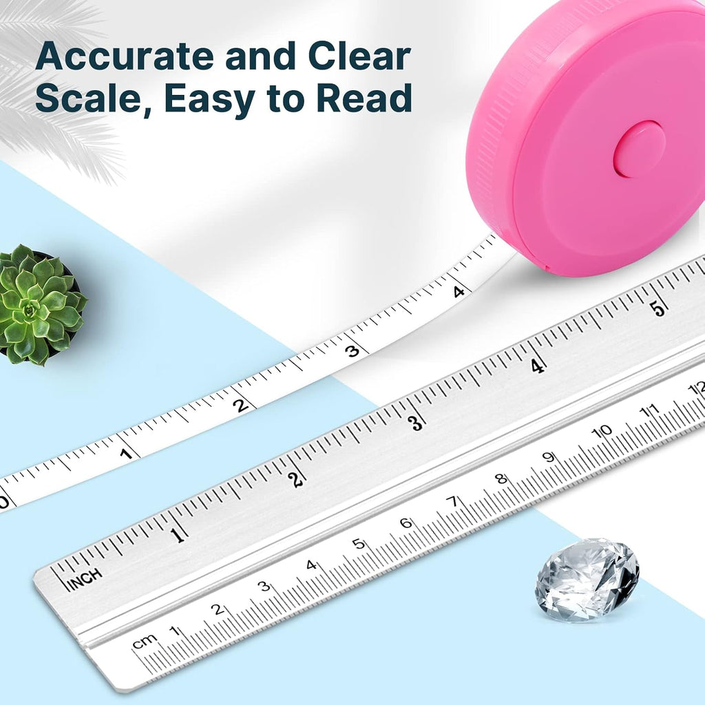 6 Pack Tape Measure Measuring Tape for Body Measurements, Retractable