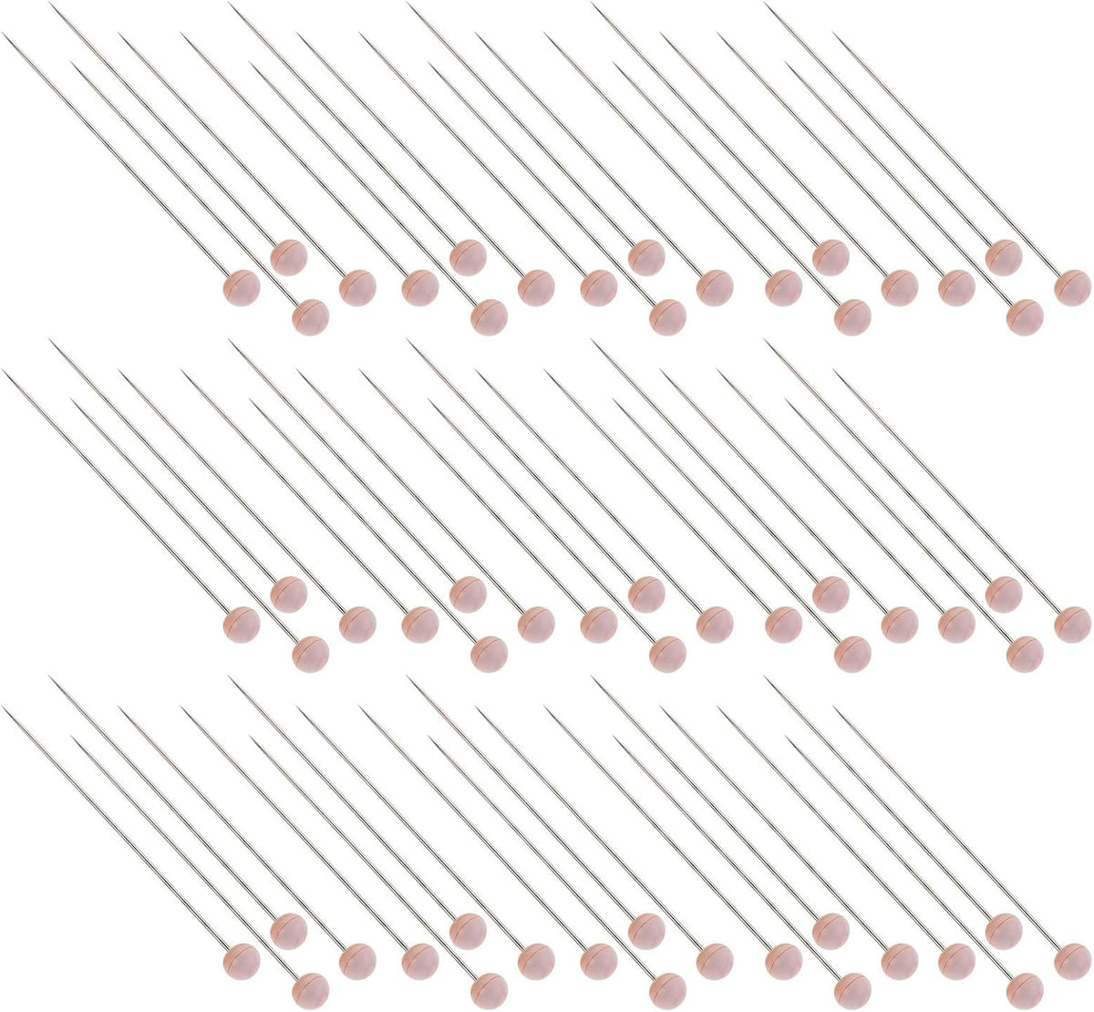 200pcs Orange Ball Head Straight Pins Sewing Tools