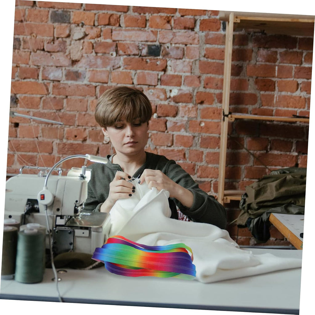 Rainbow Nylon Coil Zipper 5 Yard Roll for Bags and Pants