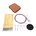 Tunisian Crochet Hook Set, Ergonomic Interchangeable Crafting Kit for
