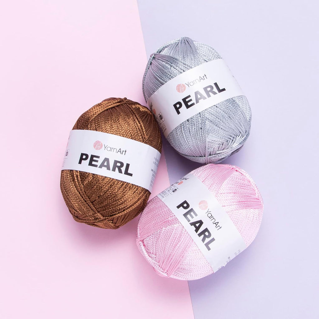 YarnArt Pearl - 100% Viscose Silky Shine Yarn, Lightweight & Soft