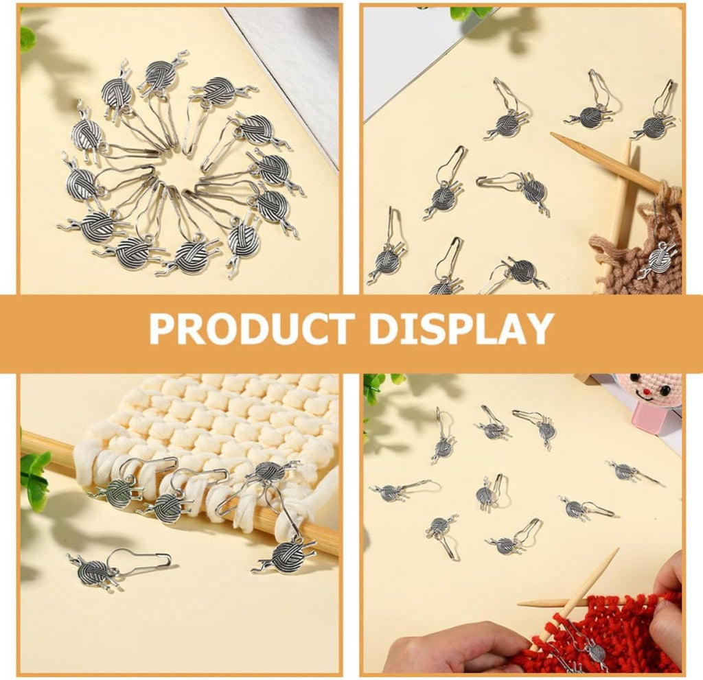 12pcs Metal Knitting Stitch Markers for DIY Crafters Winter Season