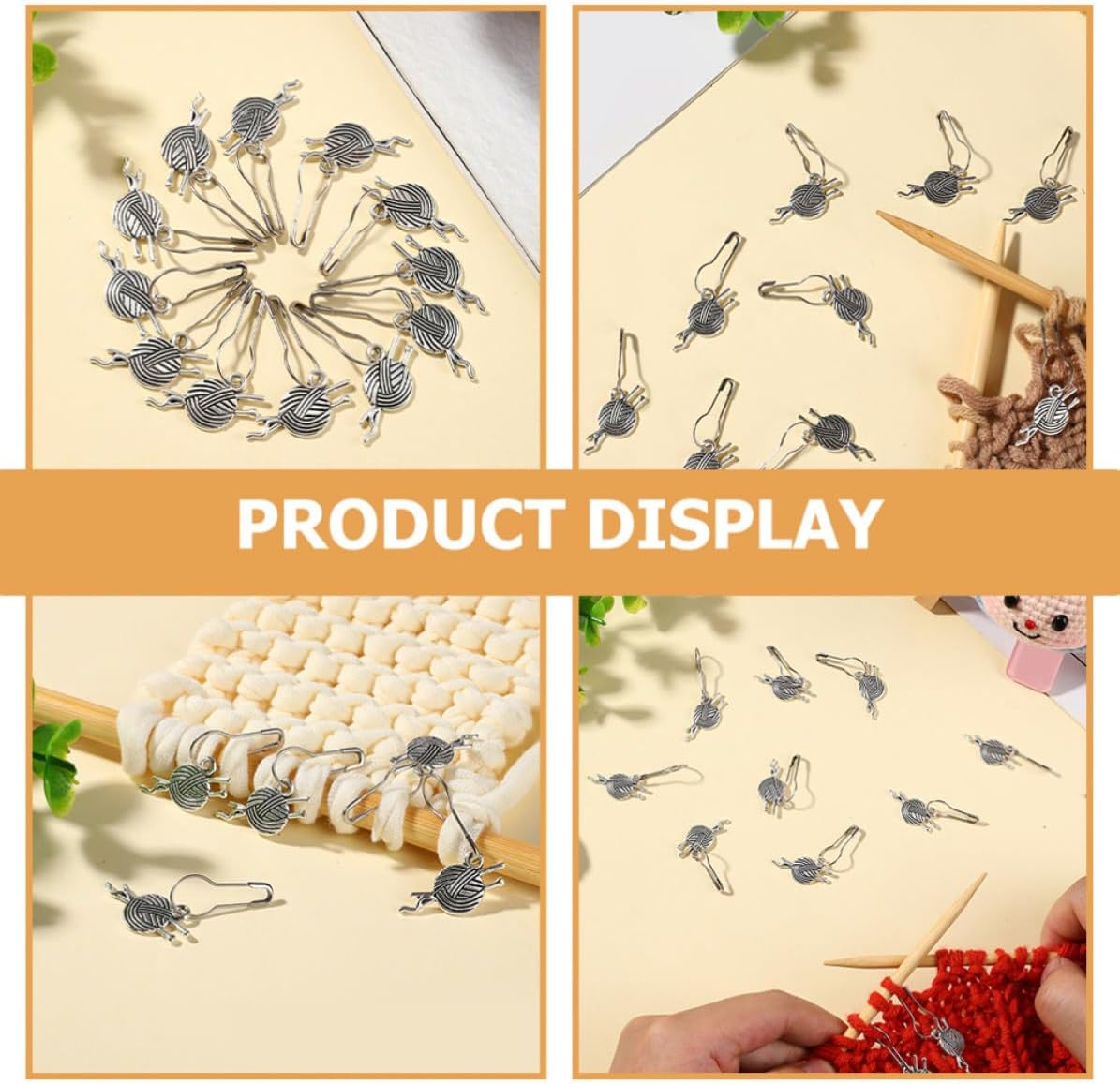 12pcs Metal Knitting Stitch Markers for DIY Crafters Winter Season