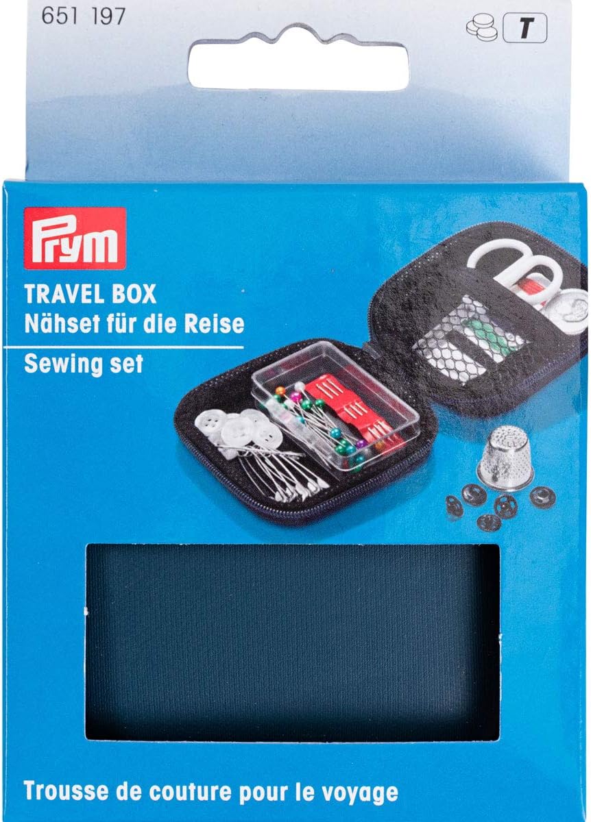 Prym Travel Box Sewing Set S Navy, Multicoloured, One Size