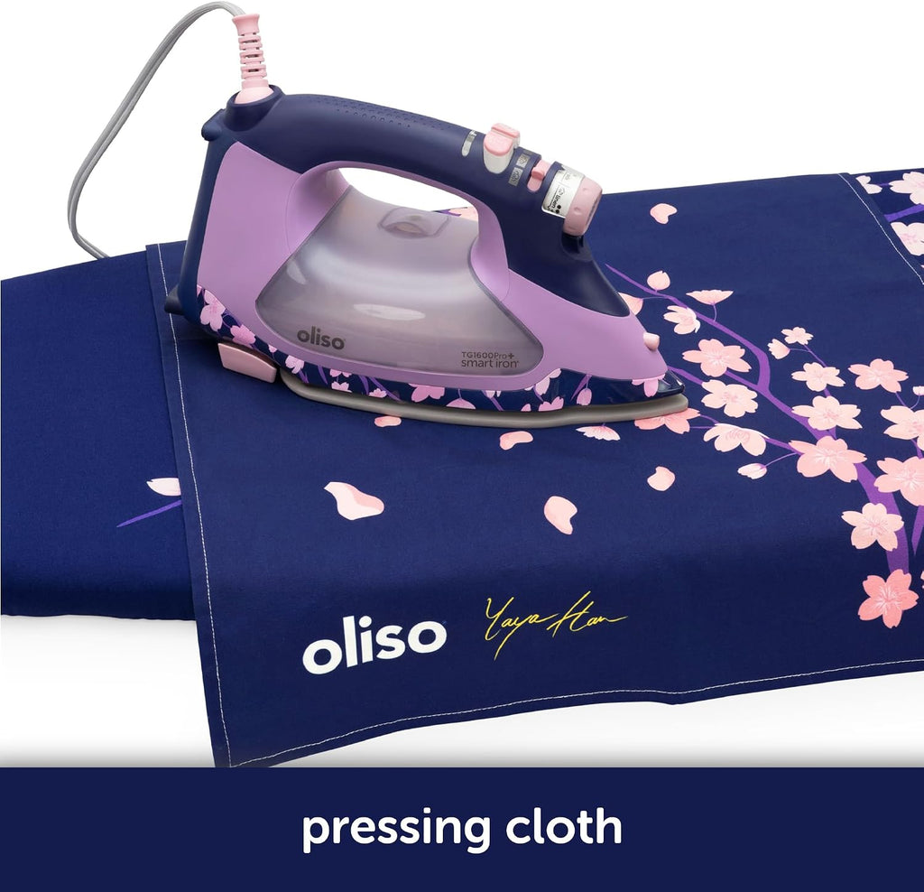 oliso Yaya Han Pressing Cloth for Ironing - Cherry Blossom 24x18