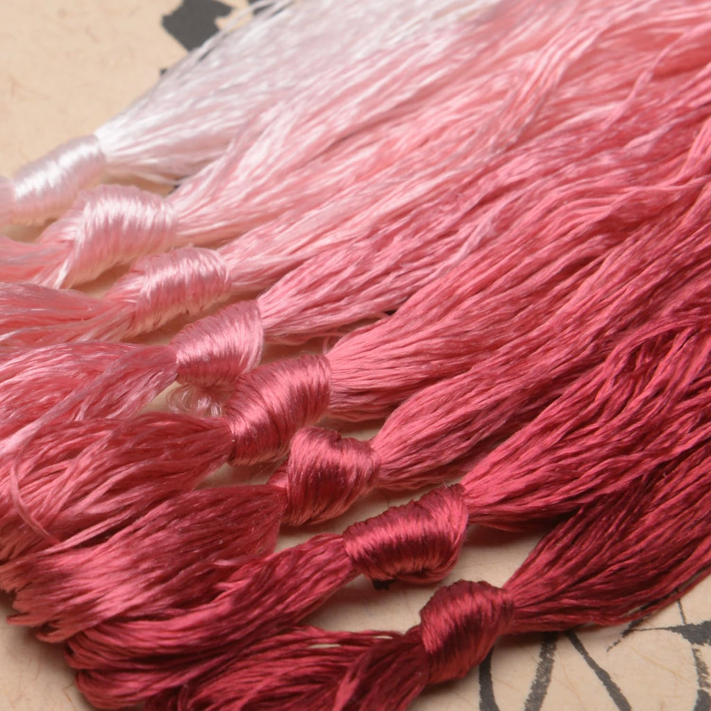100% Mulberry Silk Embroidery Thread 8 Colors 22m Each (35)