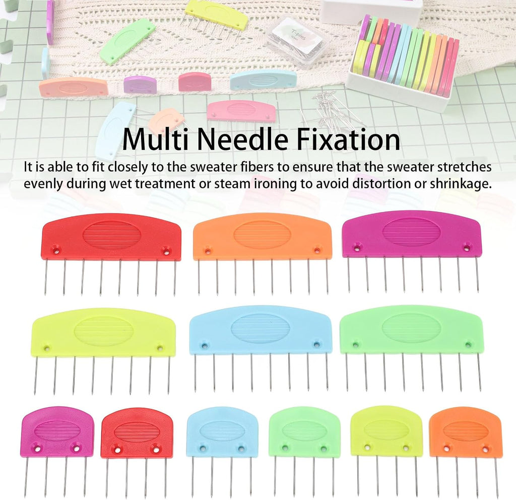 Plastic Knit Blockers, Stainless Steel Multifunction Knit Blocking
