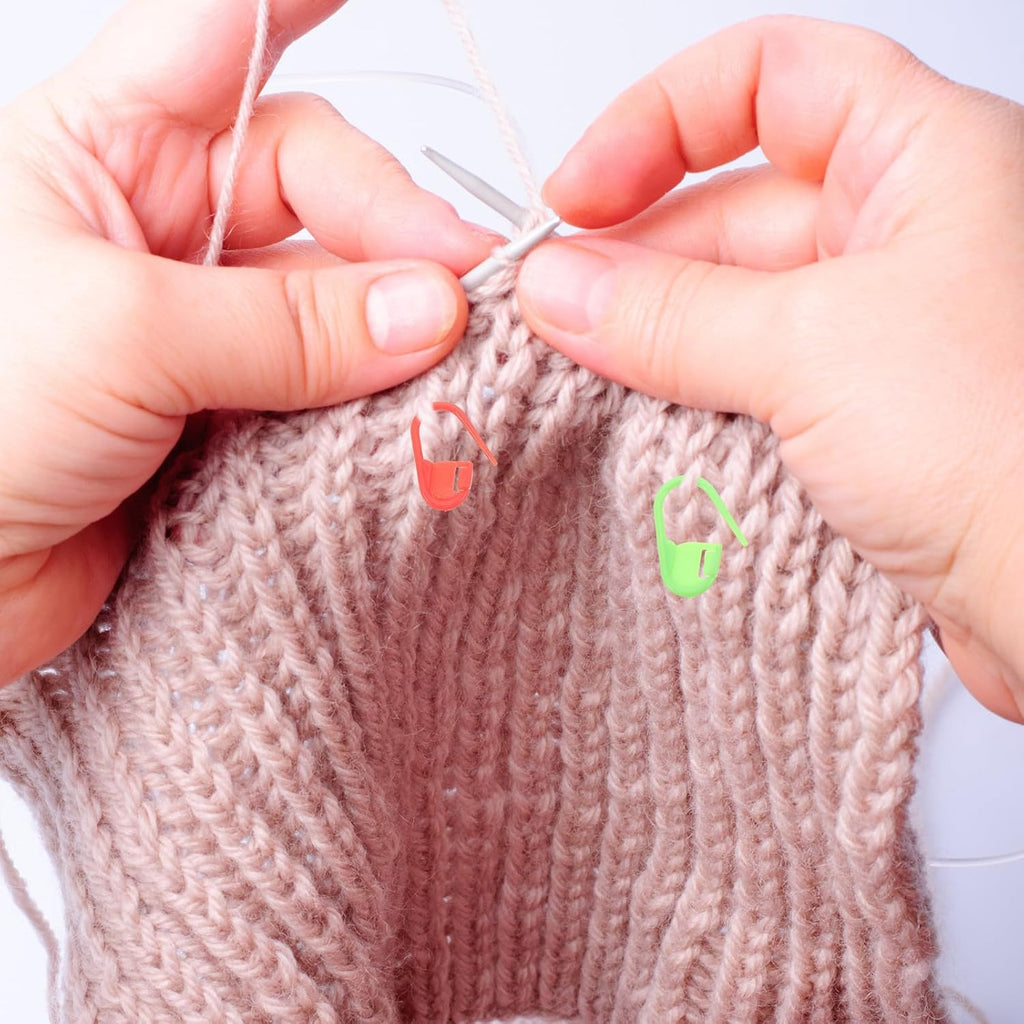 Crochet Stitch Markers Locking Clip Pins, Knitting Holders Set