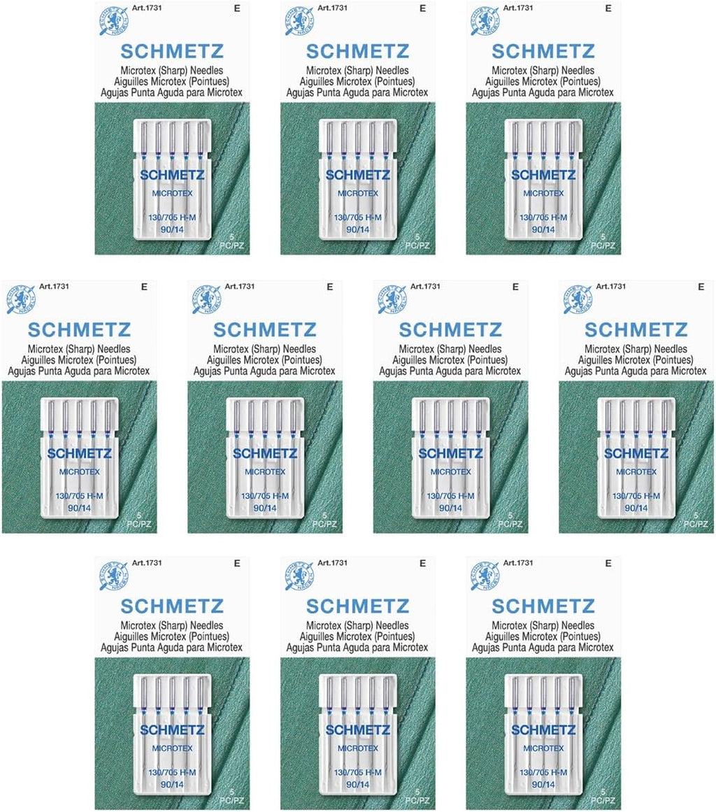SCHMETZ Microtex Sharp Sewing Machine Needles - Quilting &