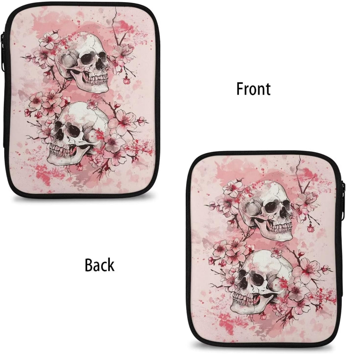 Goronwyfloyd Skeleton Cherry Blossom Empty Crochet Hook Case Travel