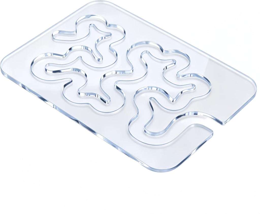 Free Motion Quilting Templates, 1 Pcs, Acrylic Transparent