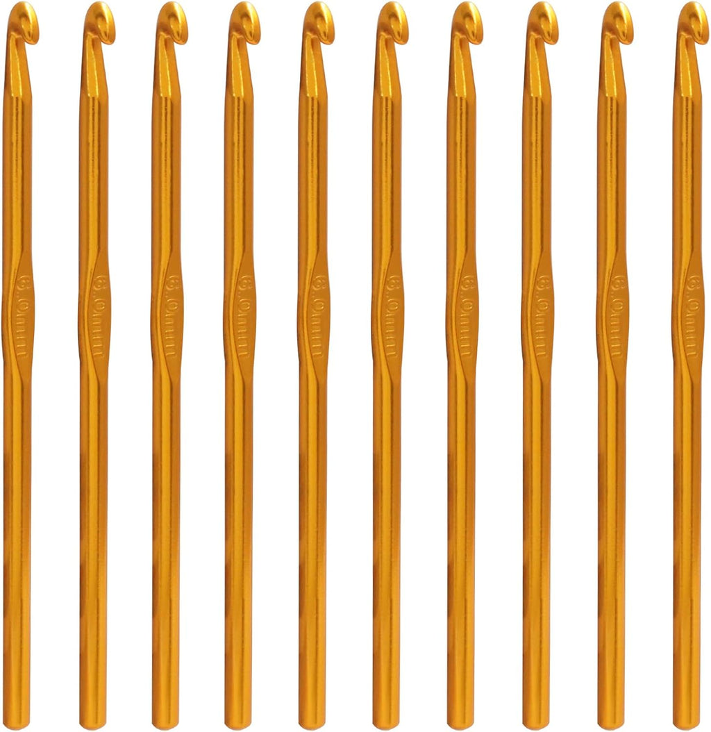 Bivethoi Aluminum Crochet Hook 6mm, 20 Pcs