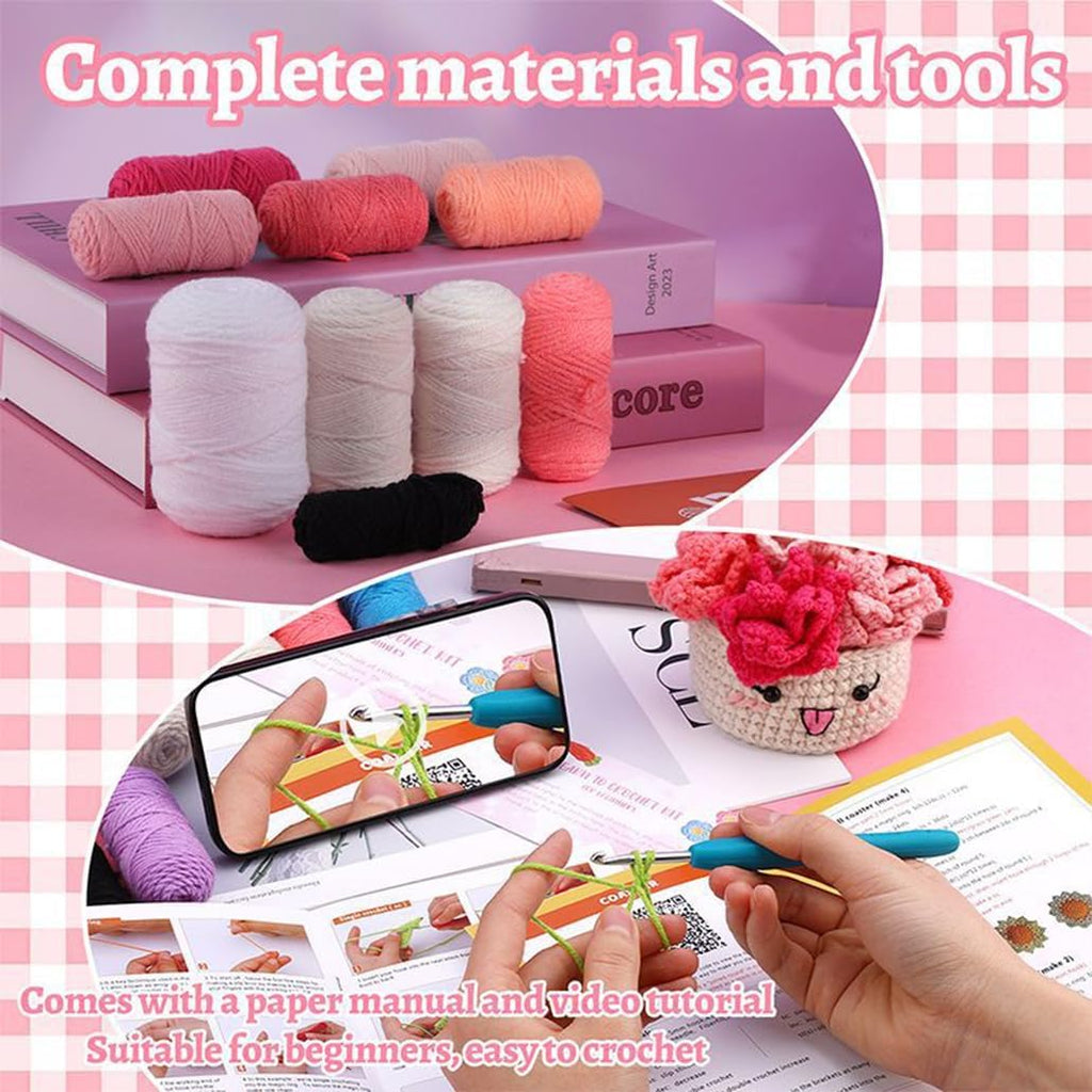 KyeeaDIY Crochet Kit for Beginners, Crochet Starter Kits for Adults