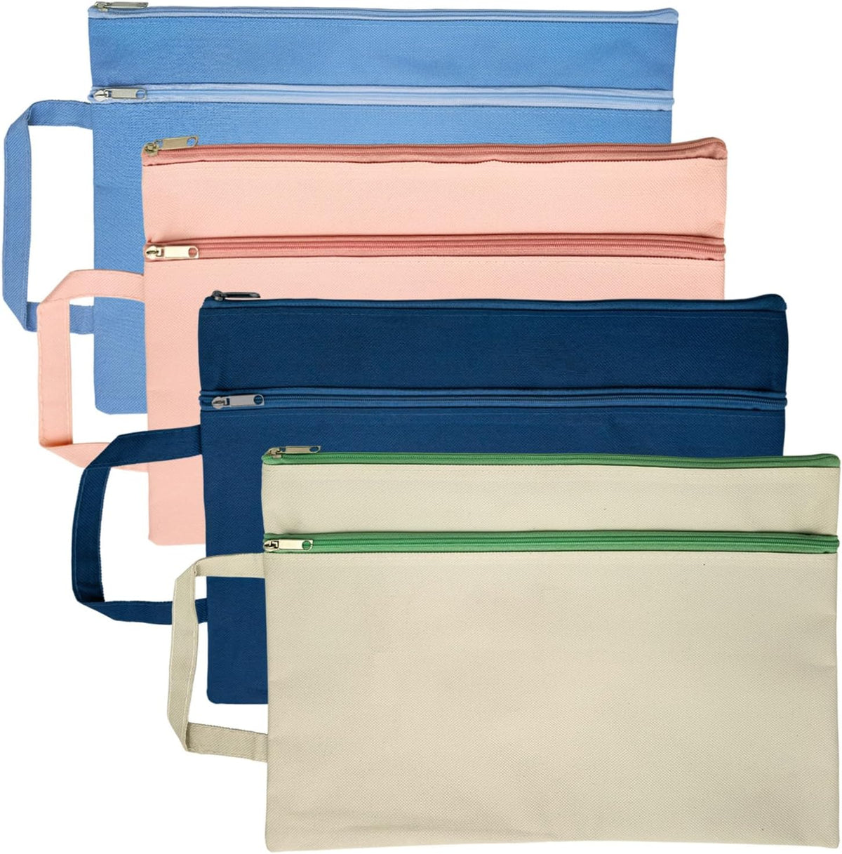 A4 Mesh Zipper Pouch, Waterproof File Bag with Handle,Foldable