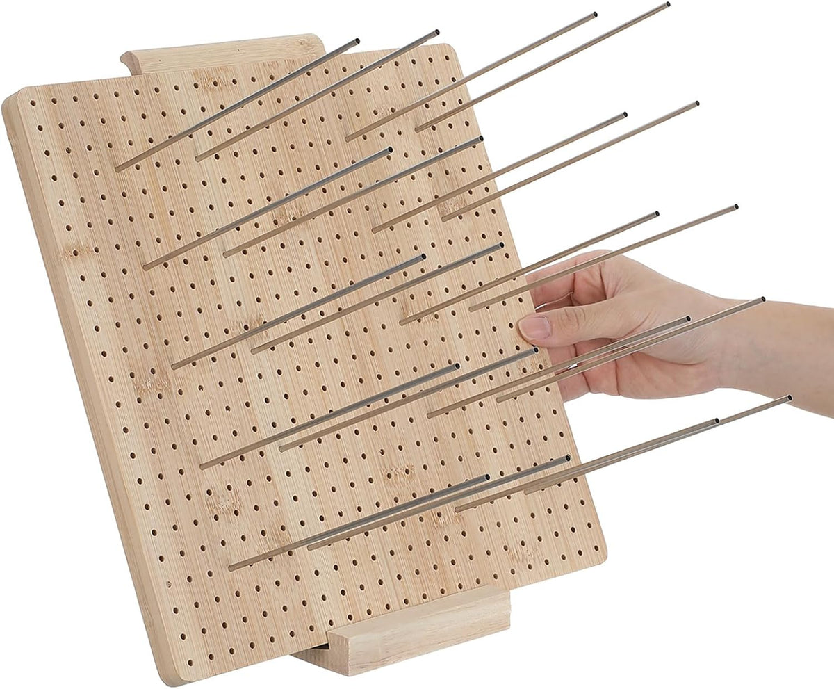 VINTORKY 1 Set Crochet Blocking Board with 20 Pins - Wooden Pinning