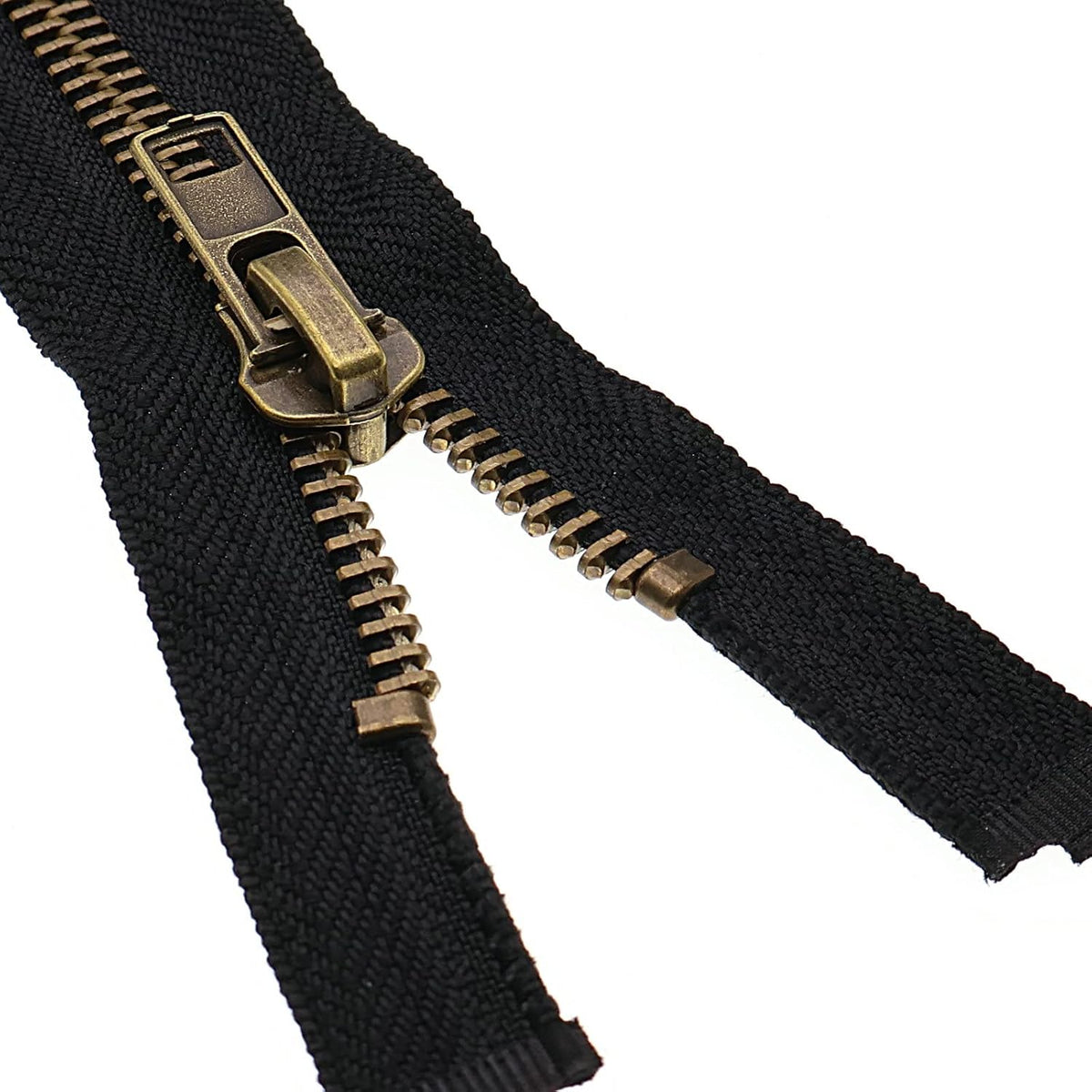 Leekayer #8 26 Inch Antique Brass Zipper for Jackets, Coats, Crafts