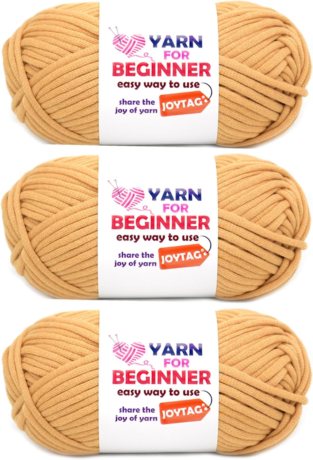 Brown Cotton Yarn for Crocheting and Knitting - Beginner Friendly with