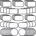 60 PCs Sublimation Patches - Iron On Blank Patches for DIY Crafts Hats
