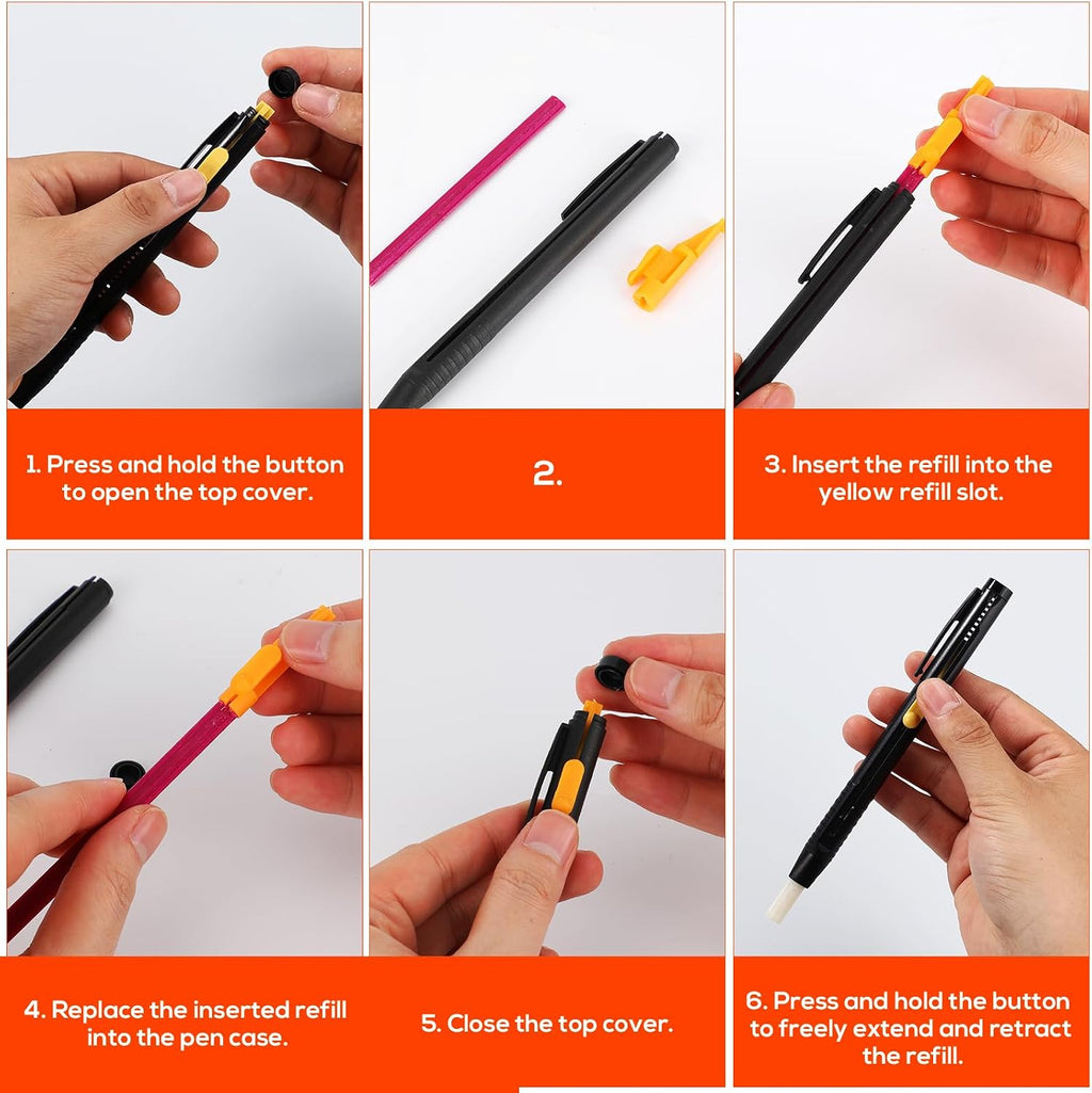 23pcs Heat Erasable Fabric Marker for Sewing, Embroidery, Quilting