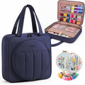MYBAGZING Embroidery Bag Organizer,Cross Stitch Project Bag w/Hoop