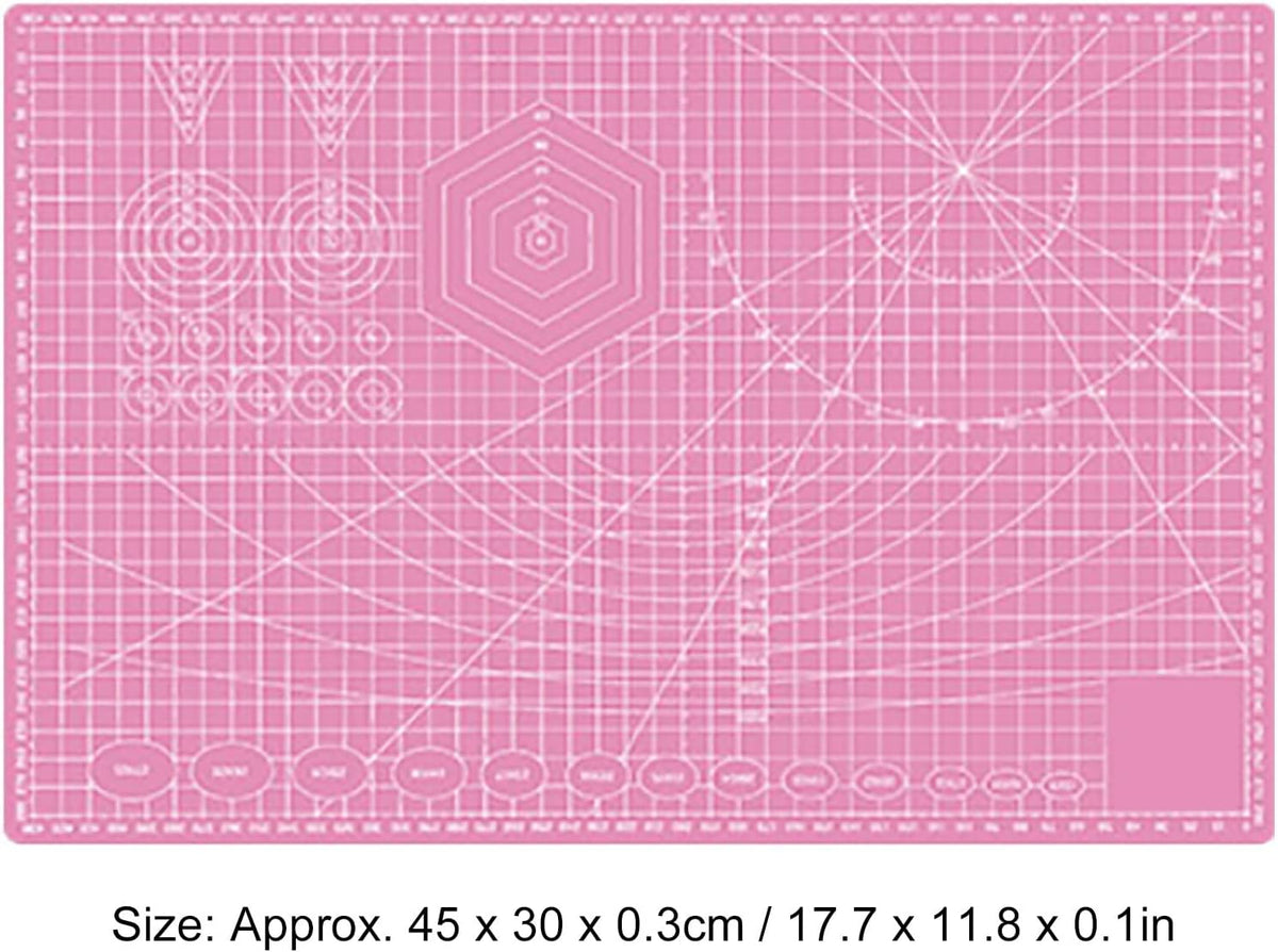 Self Healing Sewing Mat, PVC Double Sided Craft Cutting Mat A3 Sewing
