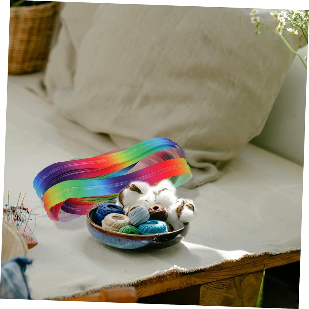 Rainbow Nylon Coil Zipper for Cushion Covers and Repair Projects